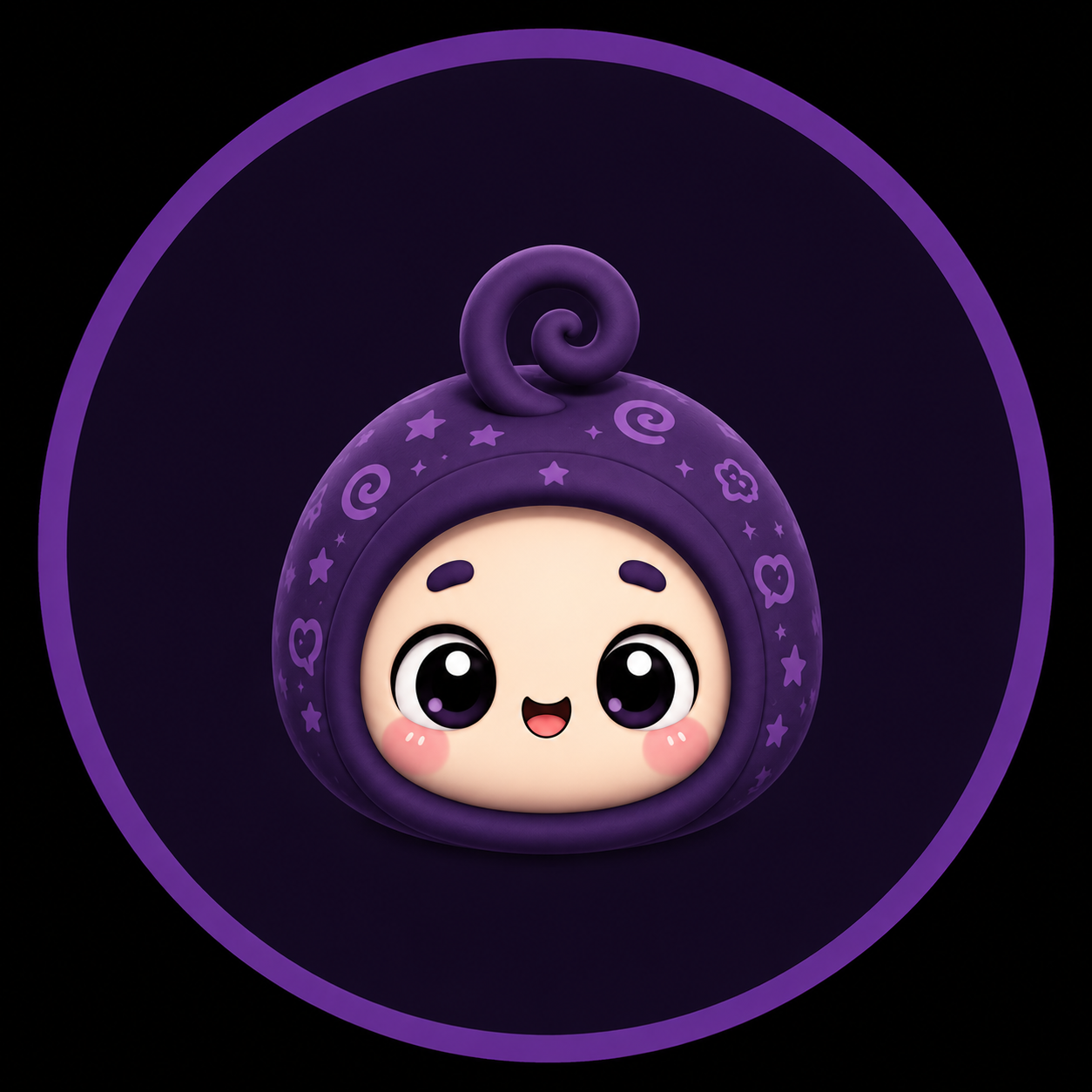 Scrolli — cute purple creature scrolling its phone